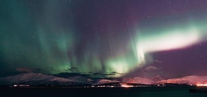 Norsko - polární záře za polárním kruhem