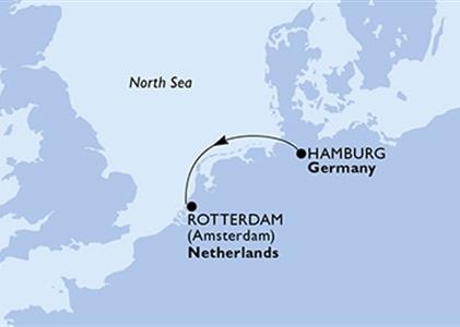 Německo, Nizozemsko z Hamburku na lodi MSC Euribia
