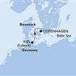 Německo, Dánsko z Kielu na lodi MSC Euribia 
